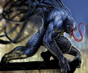 yapboz Venom bir symbiote yaşam formu ve Spider-Man archenemies biridir